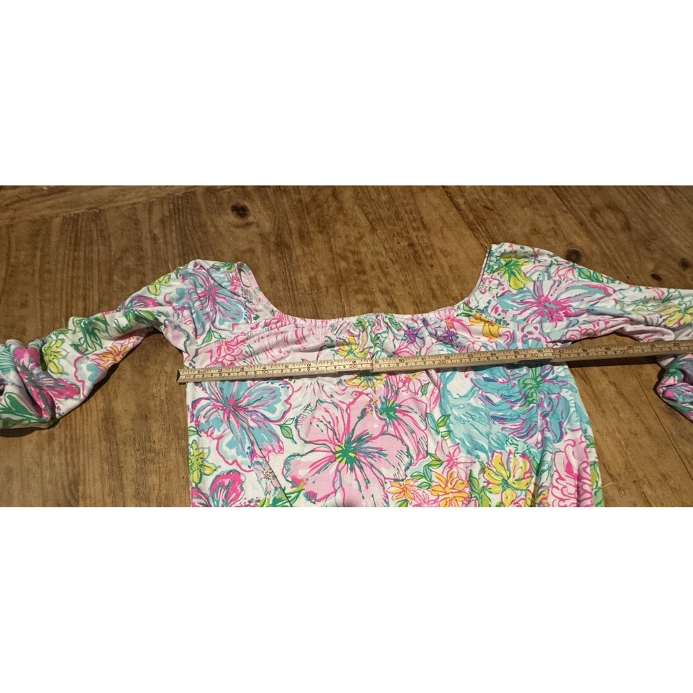 Lilly Pulitzer Lana Skort Romper Paradise Found Off The Shoulder Sz S - Picture 8 of 10